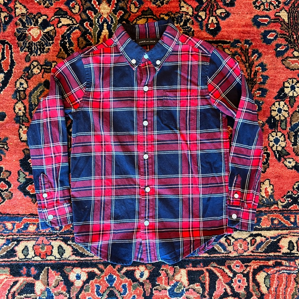 Janie and Jack Holiday Boys Button down Shirt 5
